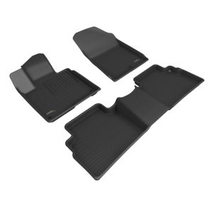 Kia Sportage Floor Mats - Front + Rear - 3D MAXpider - KAGU - Black - `23-`24
